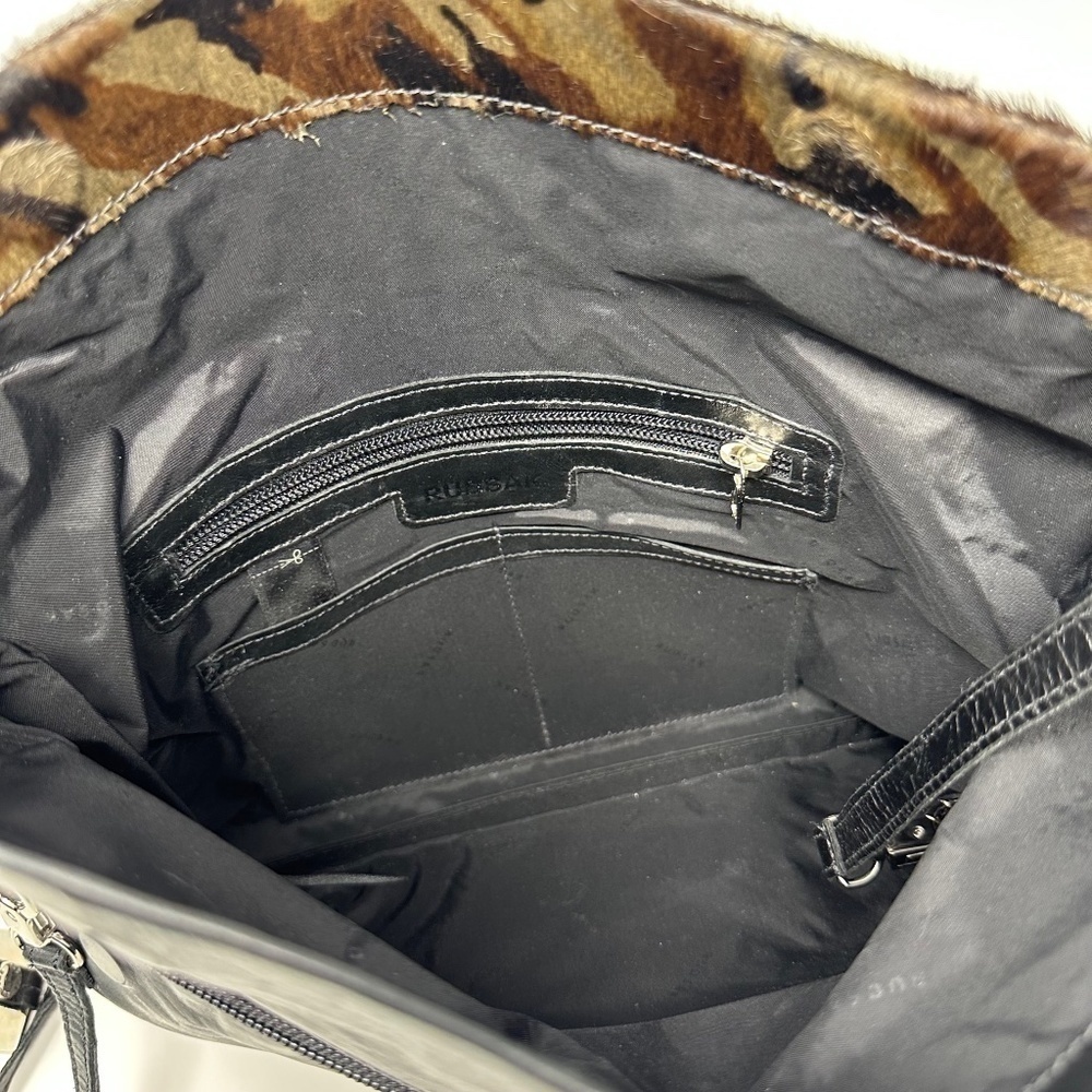RUDSAK Crossbody/Clutch Leather w/Camo Ponyskin Bag - Picture 6 of 7
